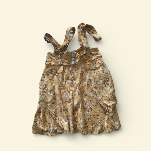 Hot Topic Disney Chip 'N' Dale Fall Floral Suspender Skirt - Picture 5 of 11